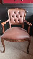 Vintage Sessel Stuhl Leder braun, Ornamente, antik Bochum - Bochum-Mitte Vorschau