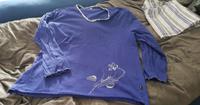 Schlafanzug 2tlg. Lila/blau/weiss XL trigema Baden-Württemberg - Jungingen Vorschau