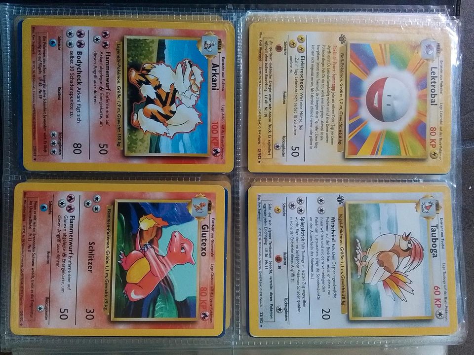 Pokemon Sammelkarten 1. Generation, 1.Edition von 1995/96/98 102 in Leverkusen