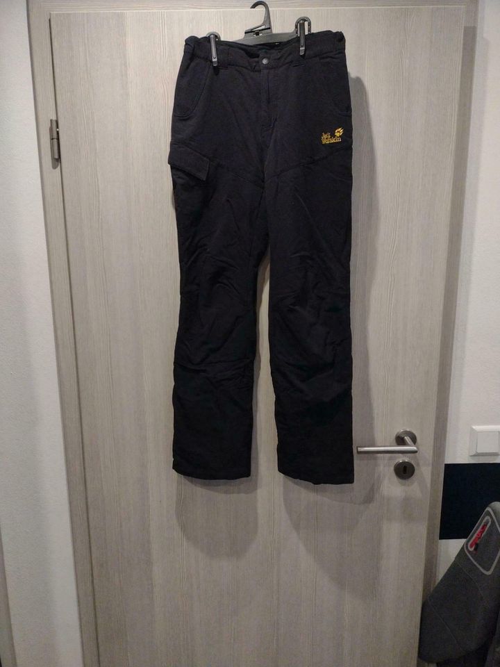 Jack Wolfskin Softshell Hose leicht gefüttert schwarz Gr. 152 in Kirn