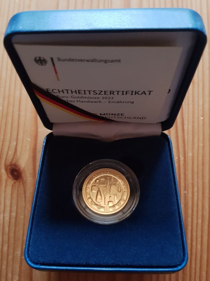 50 Euro Goldmünze 2023 "J " Deutsches Handwerk – Ernährung in Goslar