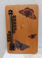 Thermometer auf Bambusholz Bronze Farben mit Schmetterlinge Schleswig-Holstein - Norderstedt Vorschau