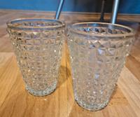 DDR Vintage Vase geometrisches Muster Glas 15cm Leipzig - Stötteritz Vorschau