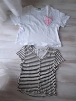 SET 2x H&M * Benetton Gr.158 Shirt Top Pointelle Oberteil Baden-Württemberg - Birkenfeld Vorschau