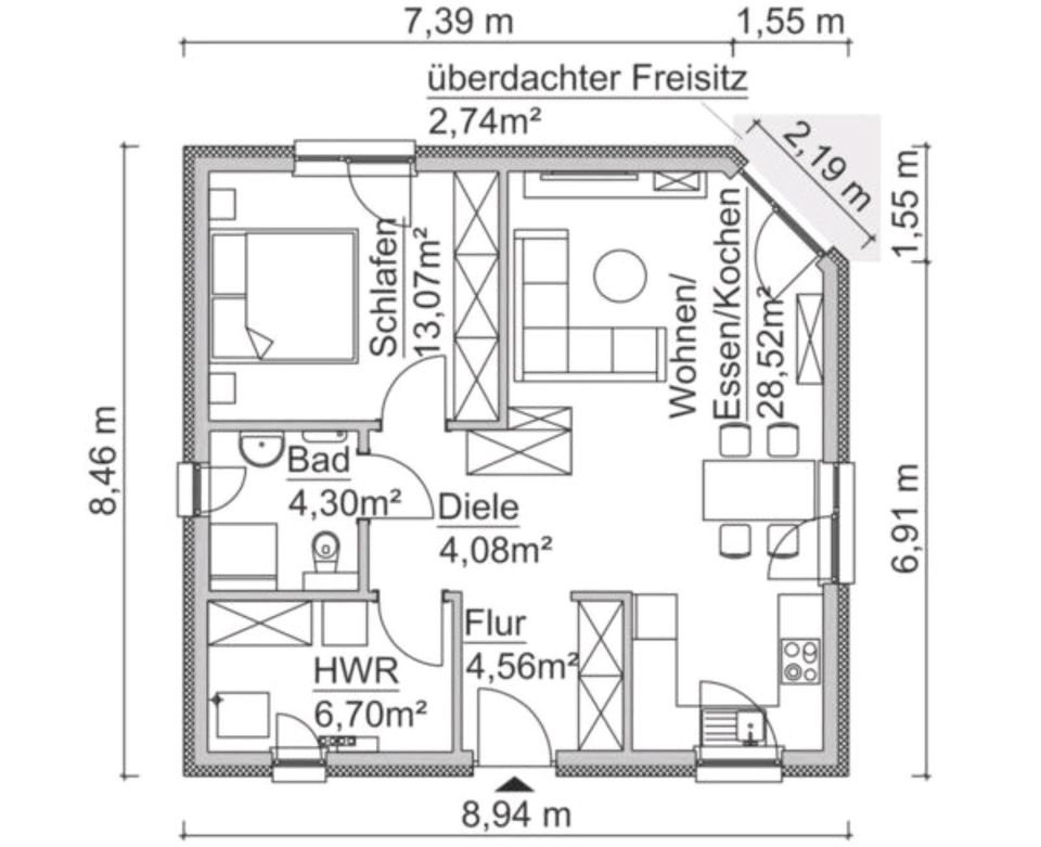 Mariensee - Provisionsfrei - TINYHOUSE BUNGALOW inkl. Baugrundstück - Neubau in Neustadt am Rübenberge