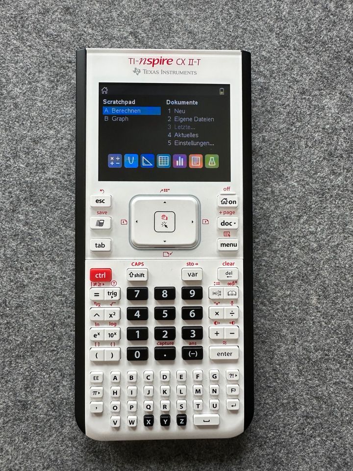 GTR Texas Instruments TI-nspire CX II-T mit Schutzcase und Buch in Bochum