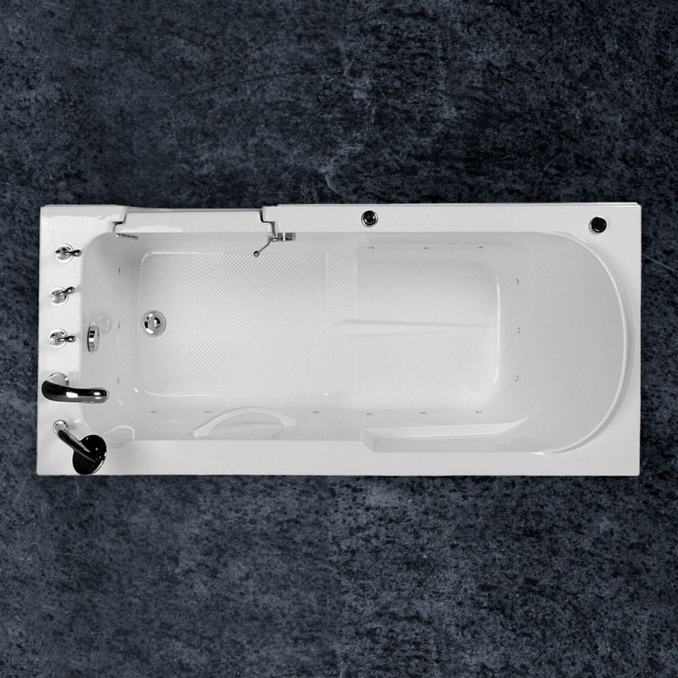 Luxus Tür Seniorenbadewanne Senioren Whirlpool Badewanne 170x75cm in Hofkirchen