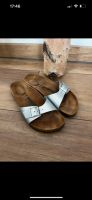 Birkenstock Madrid Gr. 37 S Schlappen Sandalen Silber Bayern - Marktleugast Vorschau