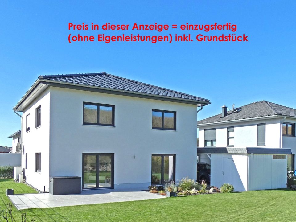 NAUNHOF: Schlüsselfertig war gestern – wir bieten einzugsfertig (ohne Eigenleist. im Haus) an – Preis inkl. Grundstück !!!   K 053 in Naunhof