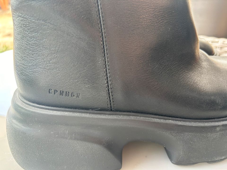 Copenhagen Boots Stiefel Leder schwarz 39 in Emsdetten