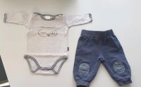 Body langarm Schiesser Eule grau 62 68 Hose Baby Baden-Württemberg - Sachsenheim Vorschau