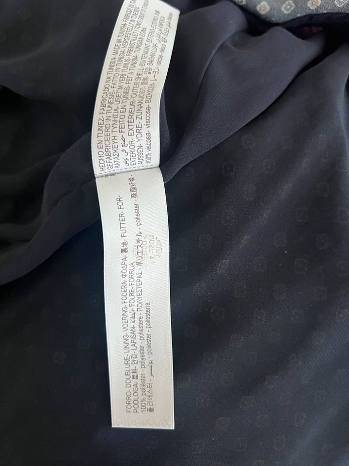 Massimo Dutti, Kleid gemustert, Gr 36, Marine blau, ungetragen in Hamburg