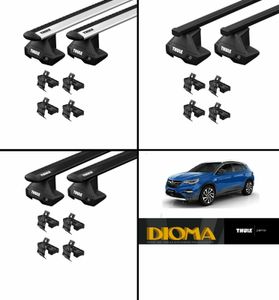 Wingbar Edge Opel Grandland X ohne Reling ab 2017- THULE DIOMA