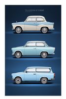 Poster Trabant Entwicklungen DDR Sachsen - Grüna (Sachsen) Vorschau