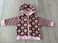 Fleecejacke für Baby-Mädchen - braun mit rosa Blumen - okay - Grö Baden-Württemberg - Wolpertswende Vorschau