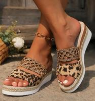 Damen Leopard Print Schuhe 38 Pantoletten Sandalen Bayern - Estenfeld Vorschau