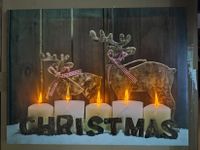 Kunstdruck Bild X-MAS Weihnachten mit LED Lichter 30x40 **NEU** Dresden - Südvorstadt-Ost Vorschau