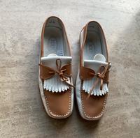 Tod’s Leder Mocassins Weiß /Cognac Größe 41,5 Düsseldorf - Lörick Vorschau