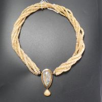 Opal Wechselschließe mit Opal Collier 6-reihig ( ca. 44 - 48 cm ) Nordrhein-Westfalen - Recklinghausen Vorschau