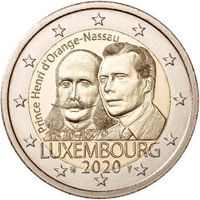 2 Euro Sondermünze Luxemburg 2020 - 200. Geb. Prinz Henri Nordrhein-Westfalen - Salzkotten Vorschau