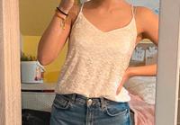 amisu top spitze blumen weiß basic trägertop boho chic München - Maxvorstadt Vorschau
