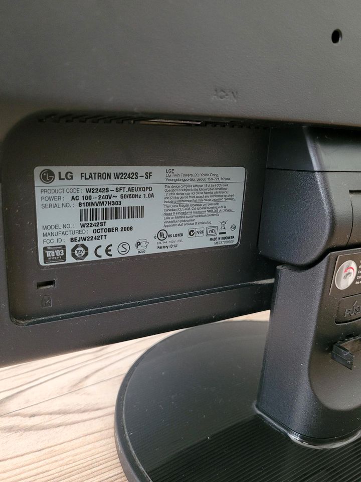 LG Flatron W2242S Monitor/ Bildschirm, 22 Zoll in Lünen