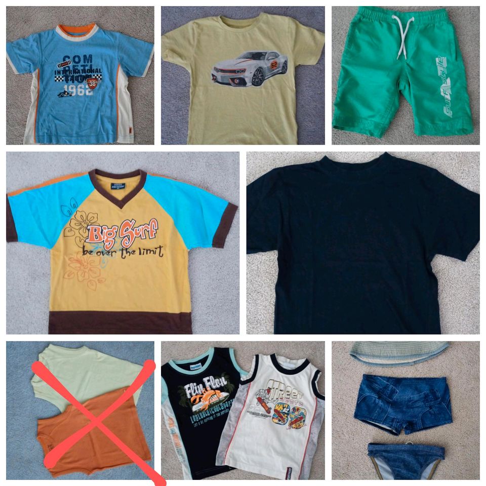 T-Shirts Shorts Kape Badehose Jungen Gr. 104 in Cadolzburg