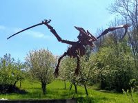 Flugsaurier 3D Edelrost Gartendeko Rost Deko Metall Dino Bayern - Theilheim Vorschau