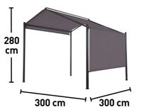 Stahl Pavillon / Sonnenschutz / Partyzelt Sachsen - Oschatz Vorschau