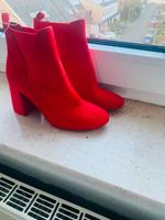 Rote stiefel mit absetzen Nordrhein-Westfalen - Oberhausen Vorschau