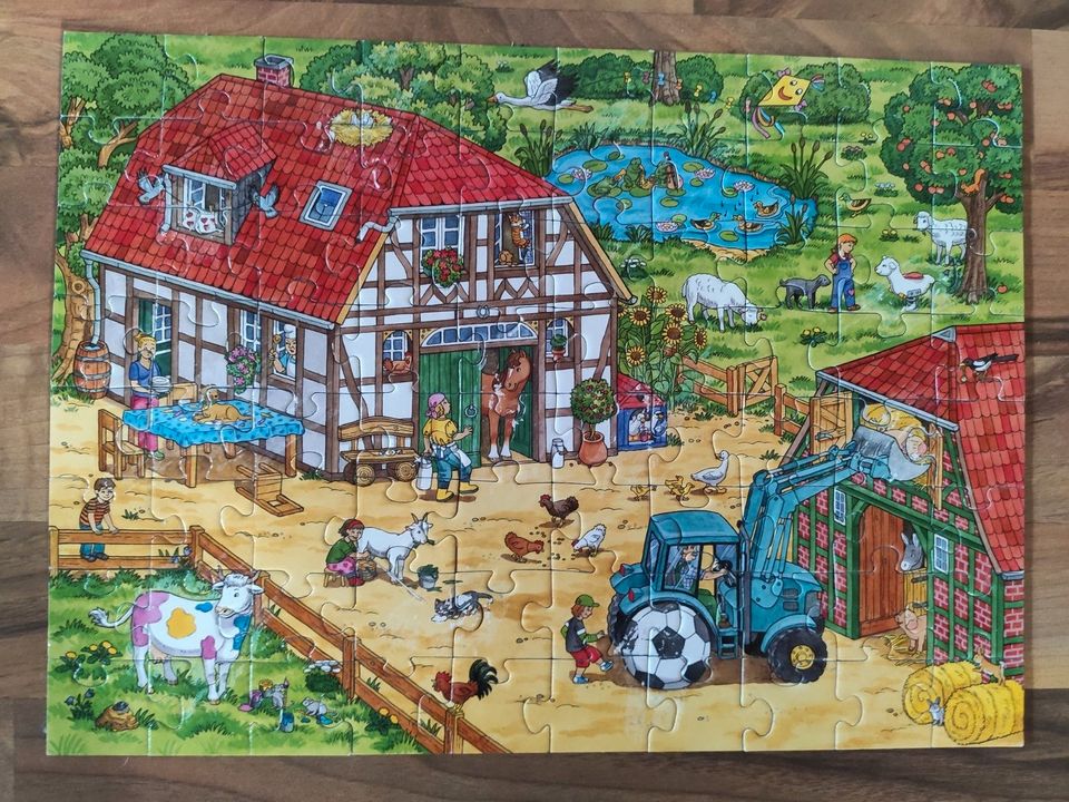Puzzle Ravensburger rubbel Puzzle 80 Teile schon frei gerubbelt in Meinersen