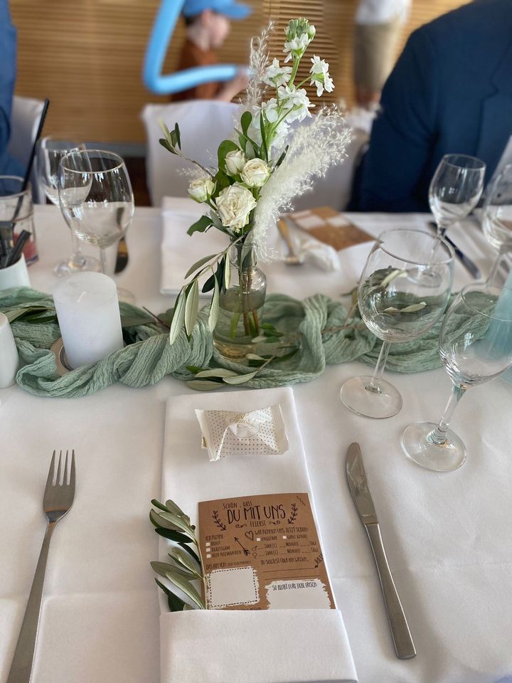 Hochzeit Gastgeschenk Gästebuch Karten Blumensamen Namensschild in Chemnitz