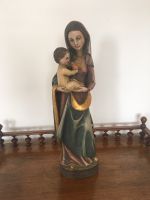 Madonna mit Kind, Antiquität, Holzschnitzerei Bayern - Haimhausen Vorschau
