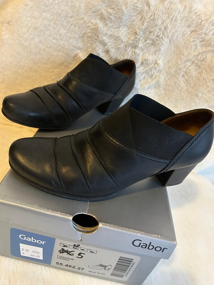 Gabor Leder Stiefelette Stiefel Boots Gr. 38 schwarz 24,-€ in Moers