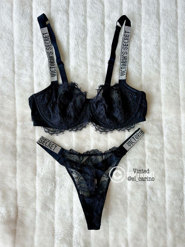 Victoria's Secret VS *Shine Strap* Unterwäsche Set Dessous Spitze in Koblenz