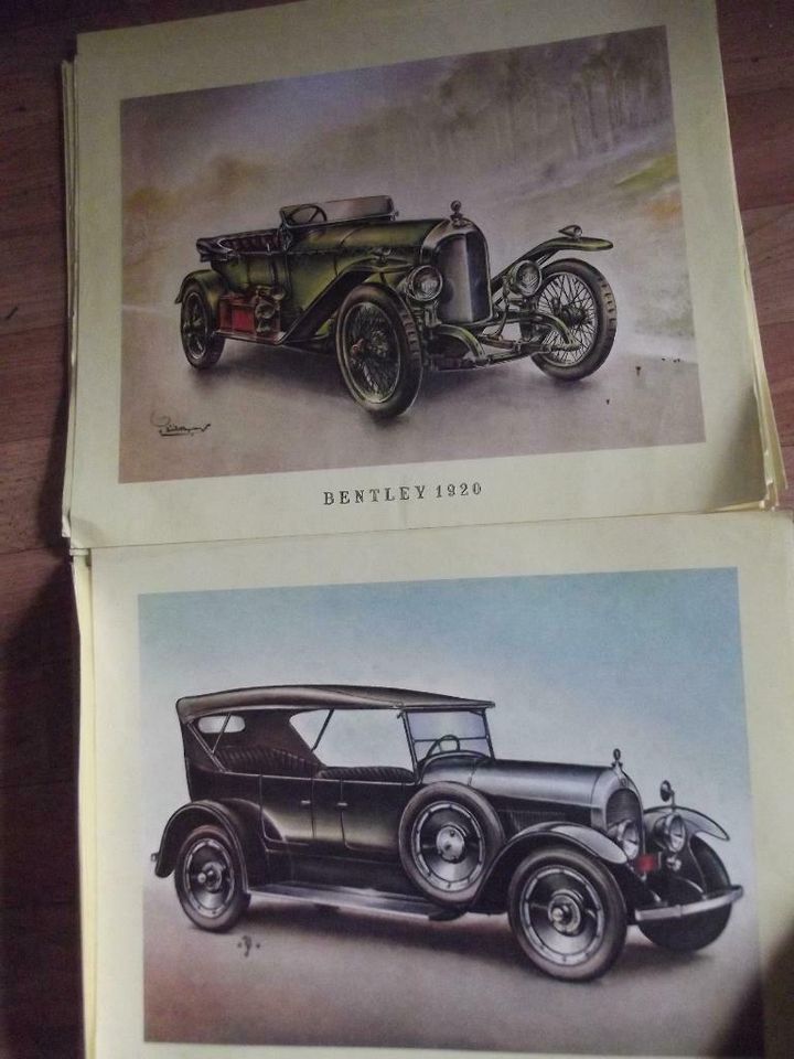 Satz  antike Aral Oldtimerbilder DinA 4, Bj 1890- 1920 in Wieglitz