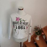 Guess Pullover Sweatshirt Gr. S Xs 36 38 weiß rosa neuwertig Thüringen - Meuselwitz Vorschau