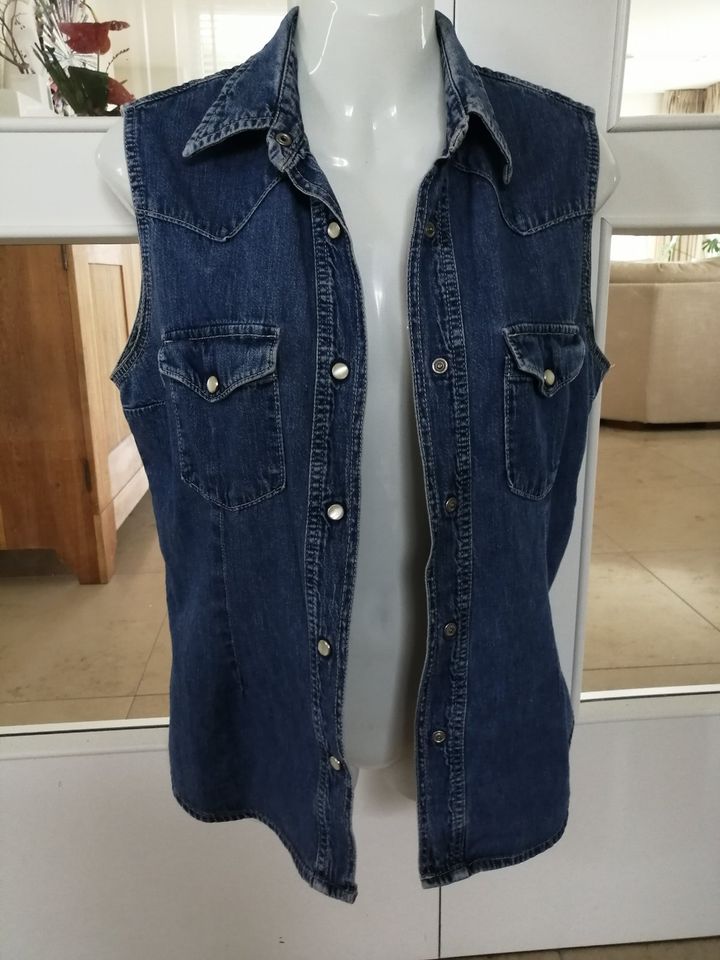 Jeans Weste -armlose Bluse von Replay in Gr 36 in Bedburg-Hau