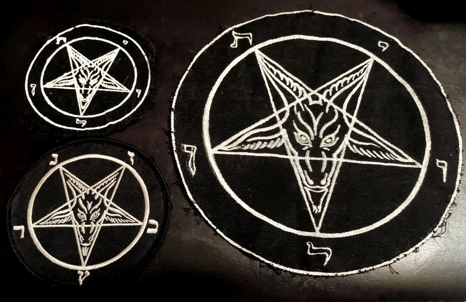 Pentagramm Patches.U.a.Backpatch.Black Metal.Baphomet. in Uelzen