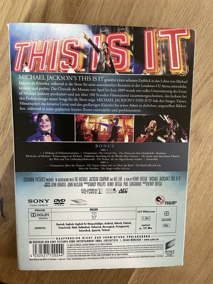 This is it - Michael Jackson DVD in Florstadt