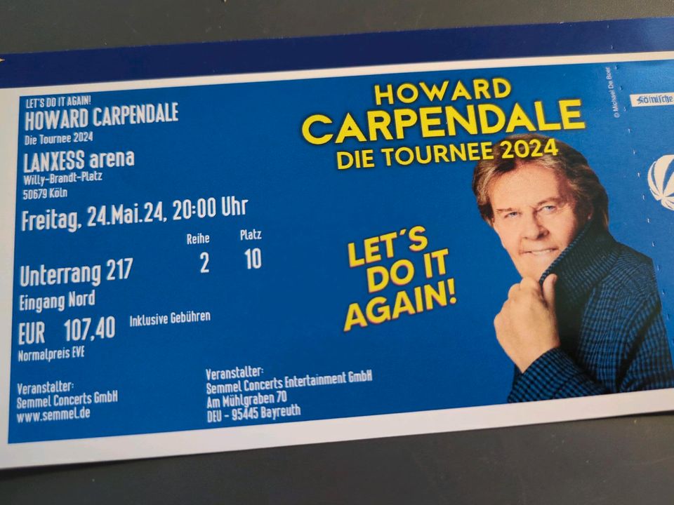 Ticket Howard Carpendale in Vettelschoß