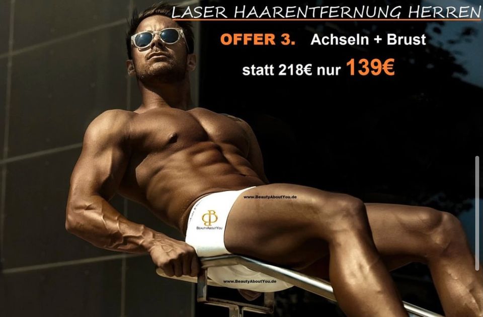 Laser Haarentfernung Herren Laserhaarentfernung dauerhafte Haarentfernung Dioden Laser NO rasieren od. waxing Rosenheim in Rosenheim