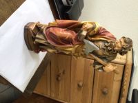 St.Matthias Holzfigur aus Südtirol bemalt aus Vitrine ca 30 cm Nordrhein-Westfalen - Hürth Vorschau