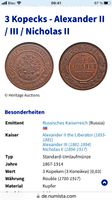 Russische Kaiserreich 3 Kopeken Münze Bayern - Lauingen a.d. Donau Vorschau