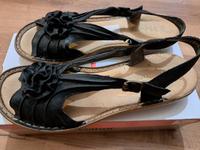 wunderschöne Sandalen mit Blumen, schwarz, Gr. 40 Nordrhein-Westfalen - Bedburg Vorschau