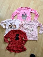 Langarmshirts Set Mädchen Gr 110 - Katze Hase Maus Glitzer Bayern - Ingolstadt Vorschau