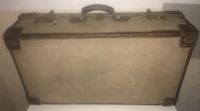 Alter Koffer Leinen ecken echtes Leder Antik um 1900-1940 Vintage Hessen - Bad Arolsen Vorschau