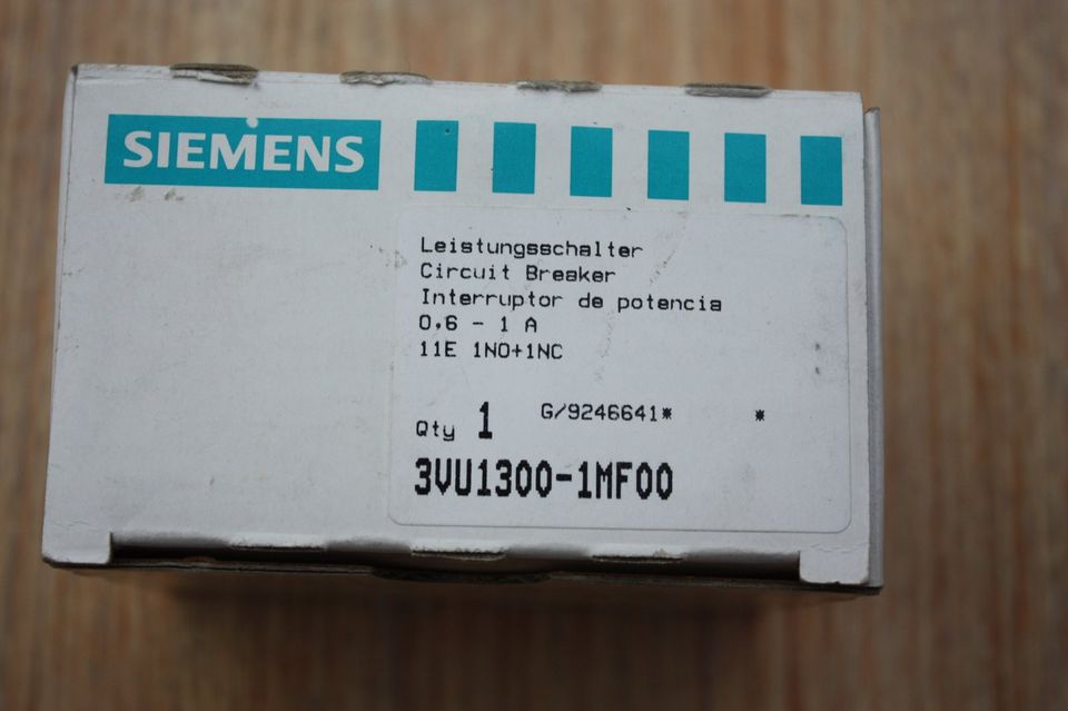 Siemens 3VU1300-1MF00 Leistungsschalter 0,6-1A Top Zustand in Bergheim