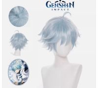 Genshin impact Chongyun cosplay wig Blau Niedersachsen - Berne Vorschau