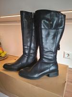 Tamaris Lederstiefel Weitschaft (Schaft ca. 40cm) Größe 39 Nordrhein-Westfalen - Jüchen Vorschau